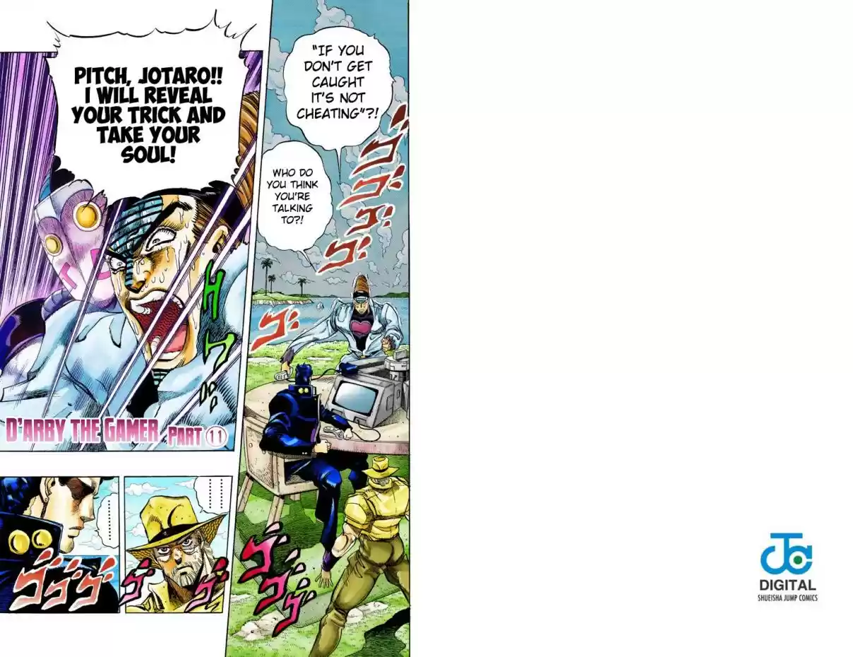 JoJo's Bizarre Adventure Part 3 Stardust Crusaders Vol. 13 Ch. 124 D'arby the Gamer Part 11 (Official Color Scans)