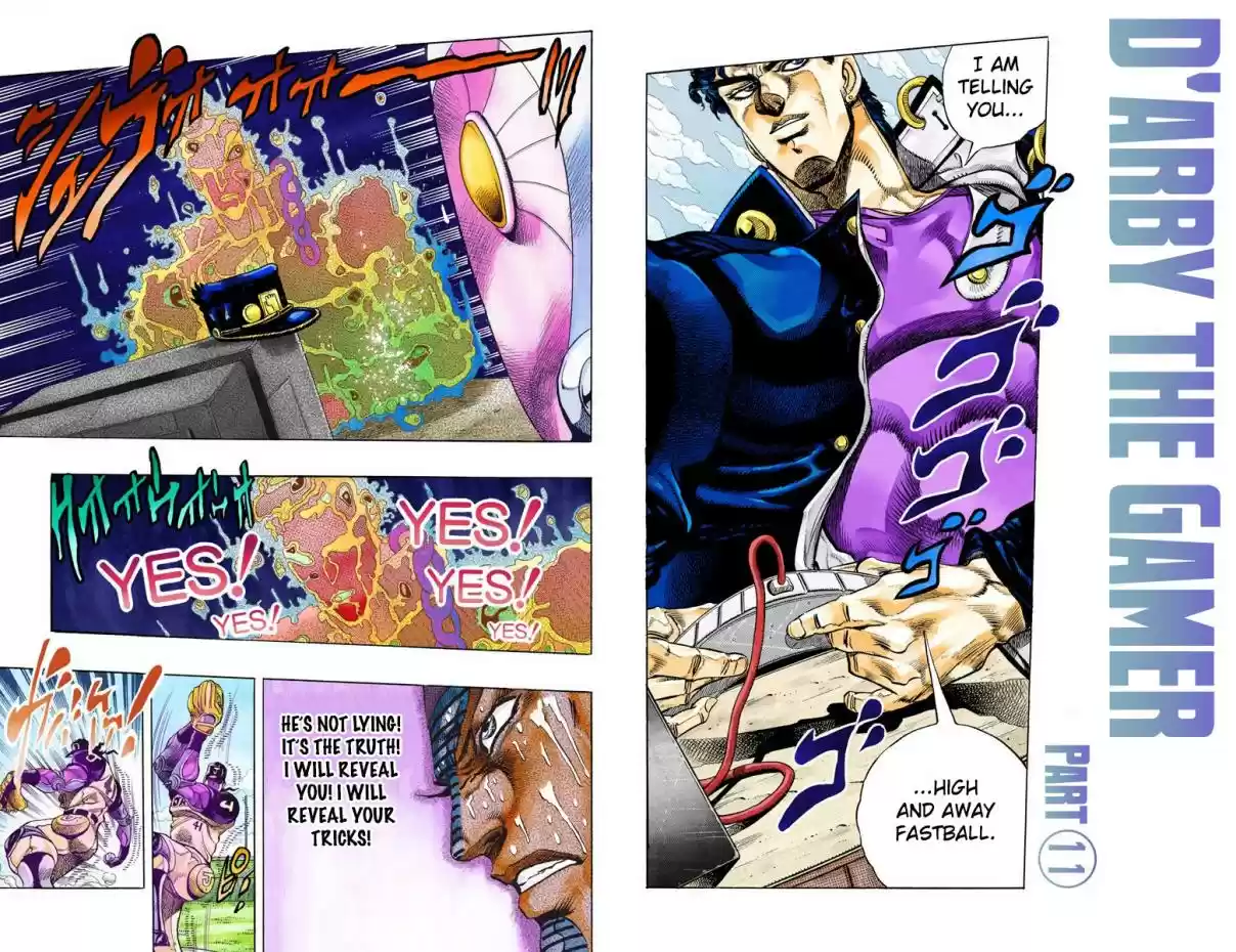 JoJo's Bizarre Adventure Part 3 Stardust Crusaders Vol. 13 Ch. 124 D'arby the Gamer Part 11 (Official Color Scans)