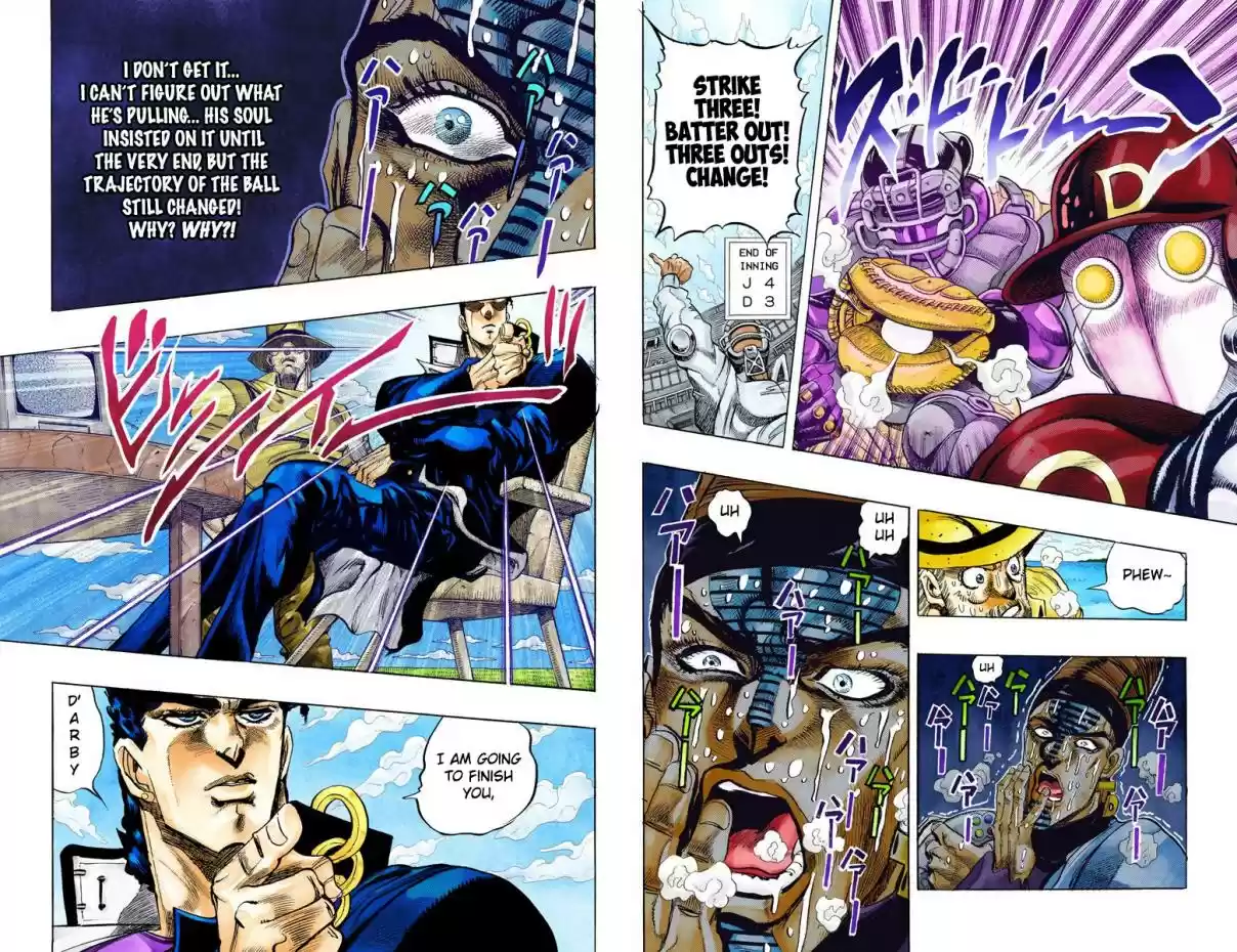 JoJo's Bizarre Adventure Part 3 Stardust Crusaders Vol. 13 Ch. 124 D'arby the Gamer Part 11 (Official Color Scans)