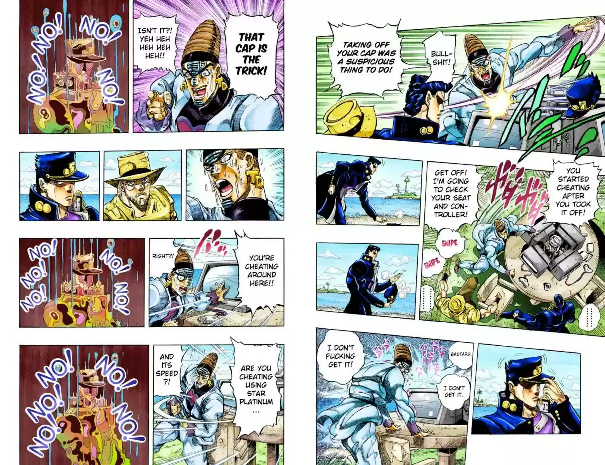JoJo's Bizarre Adventure Part 3 Stardust Crusaders Vol. 13 Ch. 124 D'arby the Gamer Part 11 (Official Color Scans)