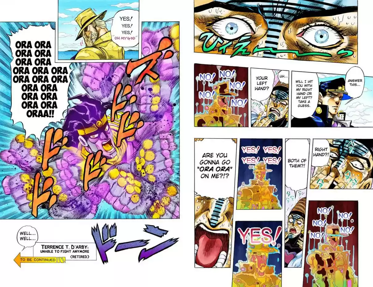 JoJo's Bizarre Adventure Part 3 Stardust Crusaders Vol. 13 Ch. 124 D'arby the Gamer Part 11 (Official Color Scans)