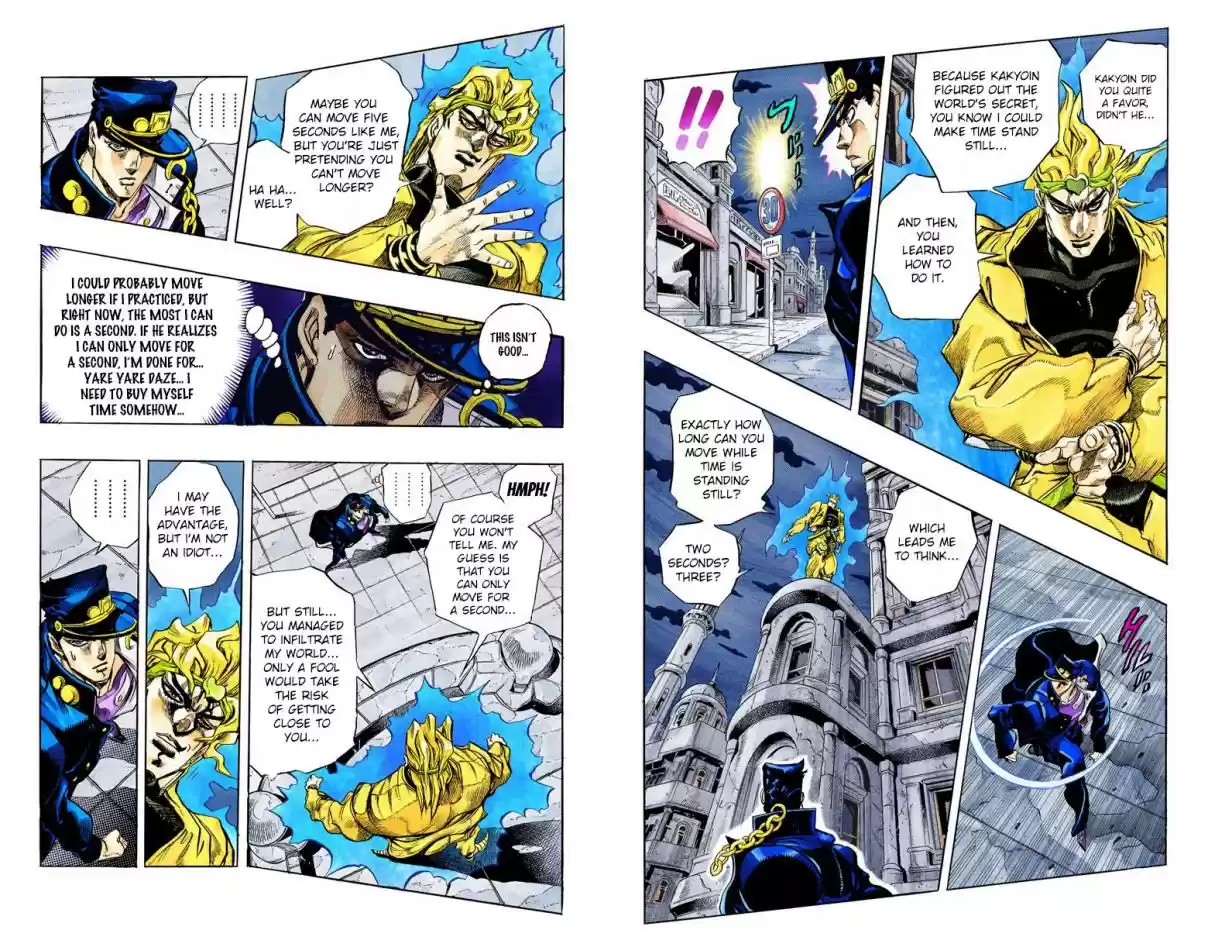 JoJo's Bizarre Adventure Part 3 Stardust Crusaders Vol. 16 Ch. 145 DIO's World Part 12 (Official Color Scans)