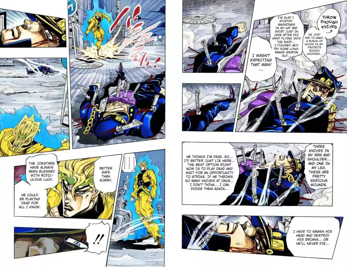 JoJo's Bizarre Adventure Part 3 Stardust Crusaders Vol. 16 Ch. 146 DIO's World Part 13 (Official Color Scans)