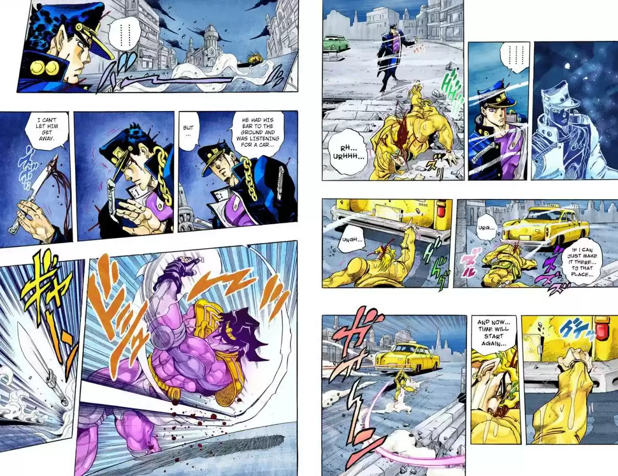 JoJo's Bizarre Adventure Part 3 Stardust Crusaders Vol. 16 Ch. 148 DIO's World Part 15 (Official Color Scans)