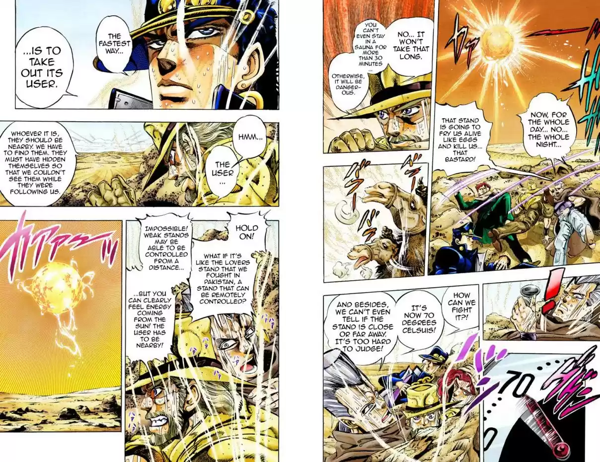 JoJo's Bizarre Adventure Part 3 Stardust Crusaders Vol. 6 Ch. 54 The Sun Part 2 (Official Color Scans)