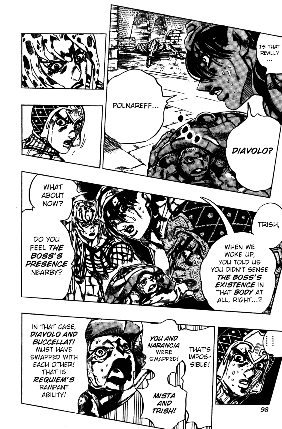 JoJo's Bizarre Adventure Part 5: Vento Aureo Vol.62 Ch.576