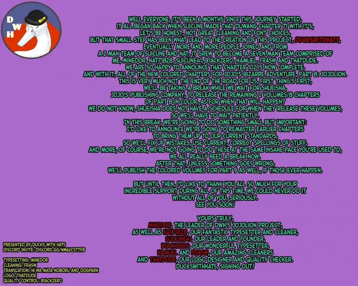 JoJo's Bizarre Adventure Part 8 - JoJolion (Official Colored) 102