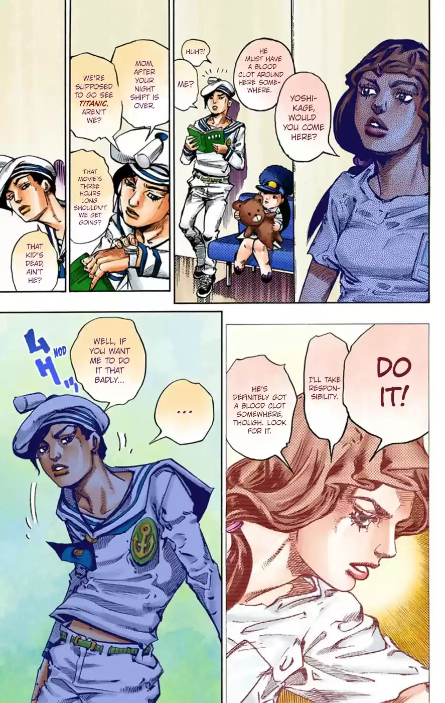 JoJo's Bizarre Adventure Part 8 JoJolion [Official Colored] Vol. 12 Ch. 50 Hato chan Brought a Boyfriend Over Part 4