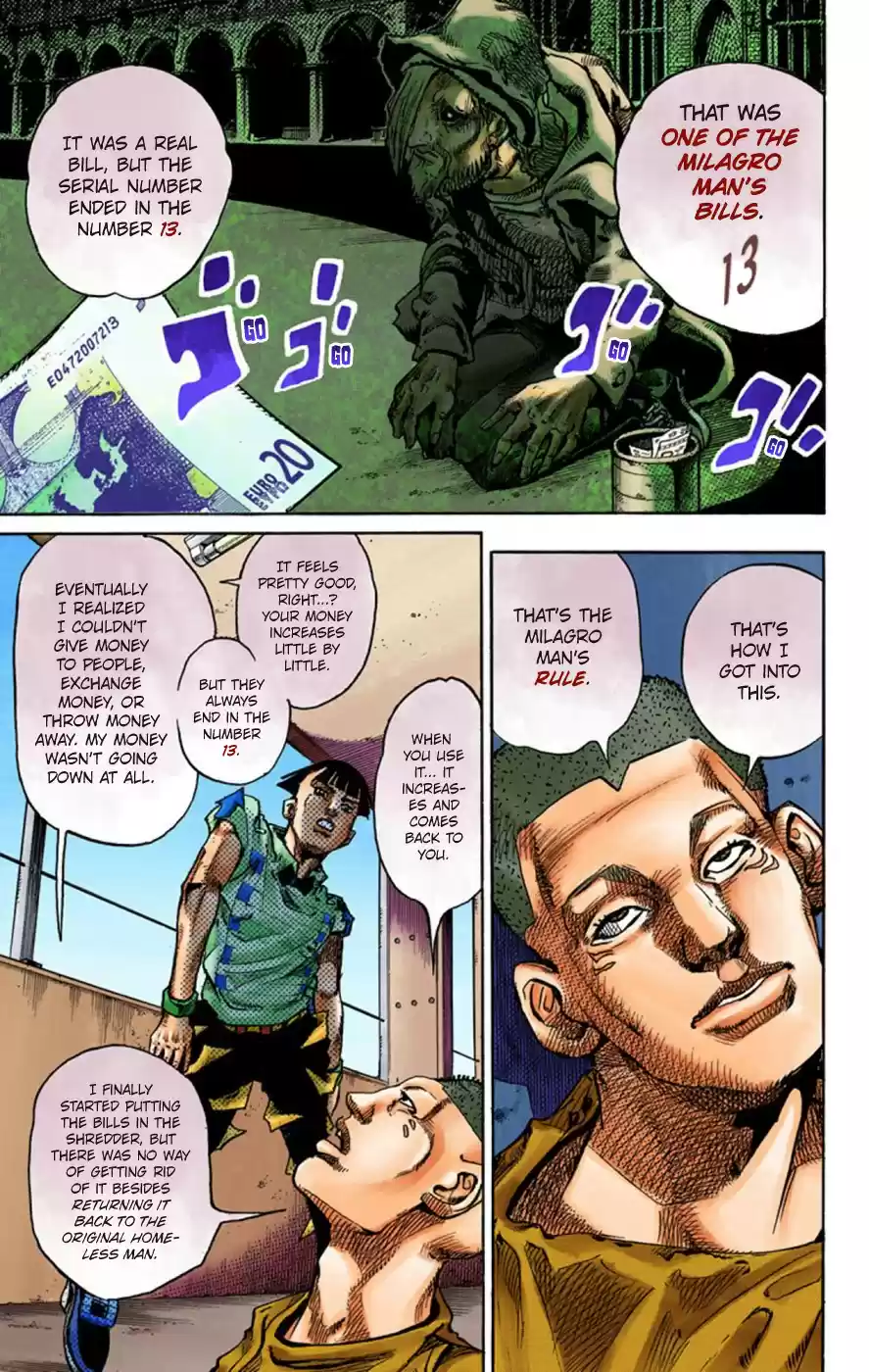 JoJo's Bizarre Adventure Part 8 JoJolion [Official Colored] Vol. 14 Ch. 57 Milagro Man Part 2