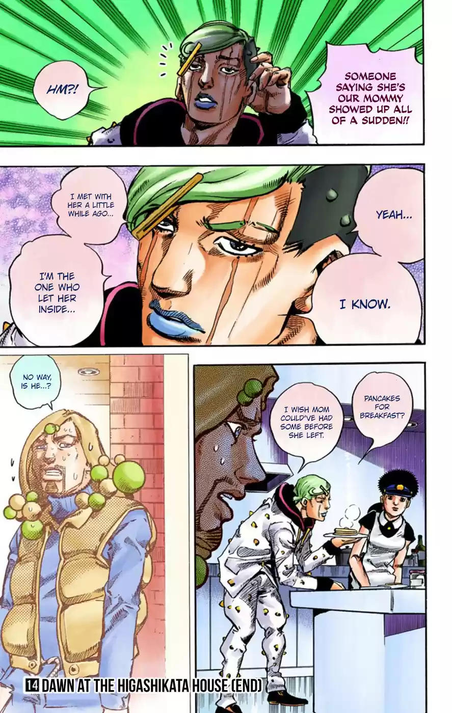 JoJo's Bizarre Adventure Part 8 JoJolion [Official Colored] Vol. 14 Ch. 58 Dawn at the Higashikata House