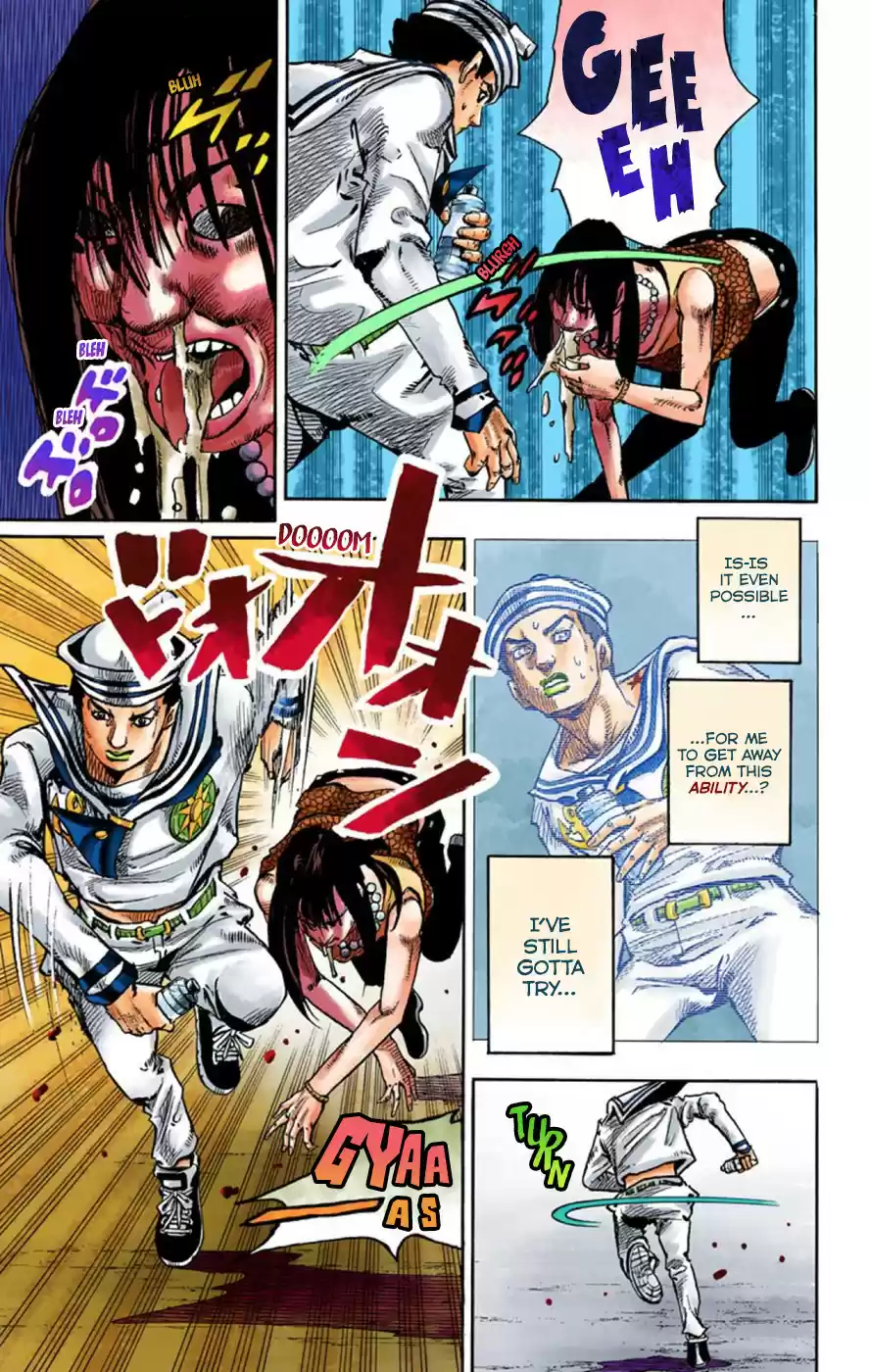 JoJo's Bizarre Adventure Part 8 JoJolion [Official Colored] Vol. 15 Ch. 62 Dolomité's Blue Lagoon Part 4