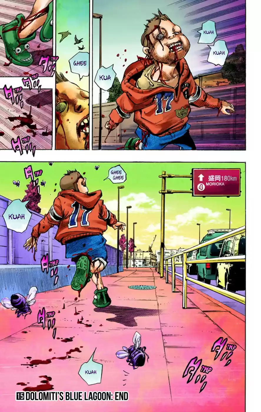 JoJo's Bizarre Adventure Part 8 JoJolion [Official Colored] Vol. 15 Ch. 62 Dolomité's Blue Lagoon Part 4