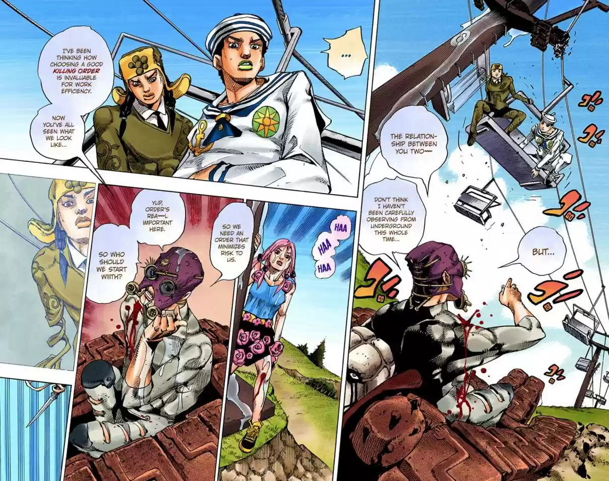 JoJo's Bizarre Adventure Part 8 JoJolion (Official Colored) Vol. 17 Ch. 68 Urban Guerrilla and Doremifasolati Do Part 1
