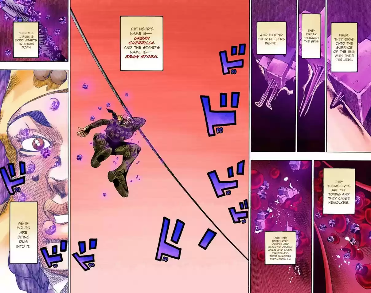 JoJo's Bizarre Adventure Part 8 JoJolion (Official Colored) Vol. 17 Ch. 69 Urban Guerrilla and Doremifasolati Do Part 2