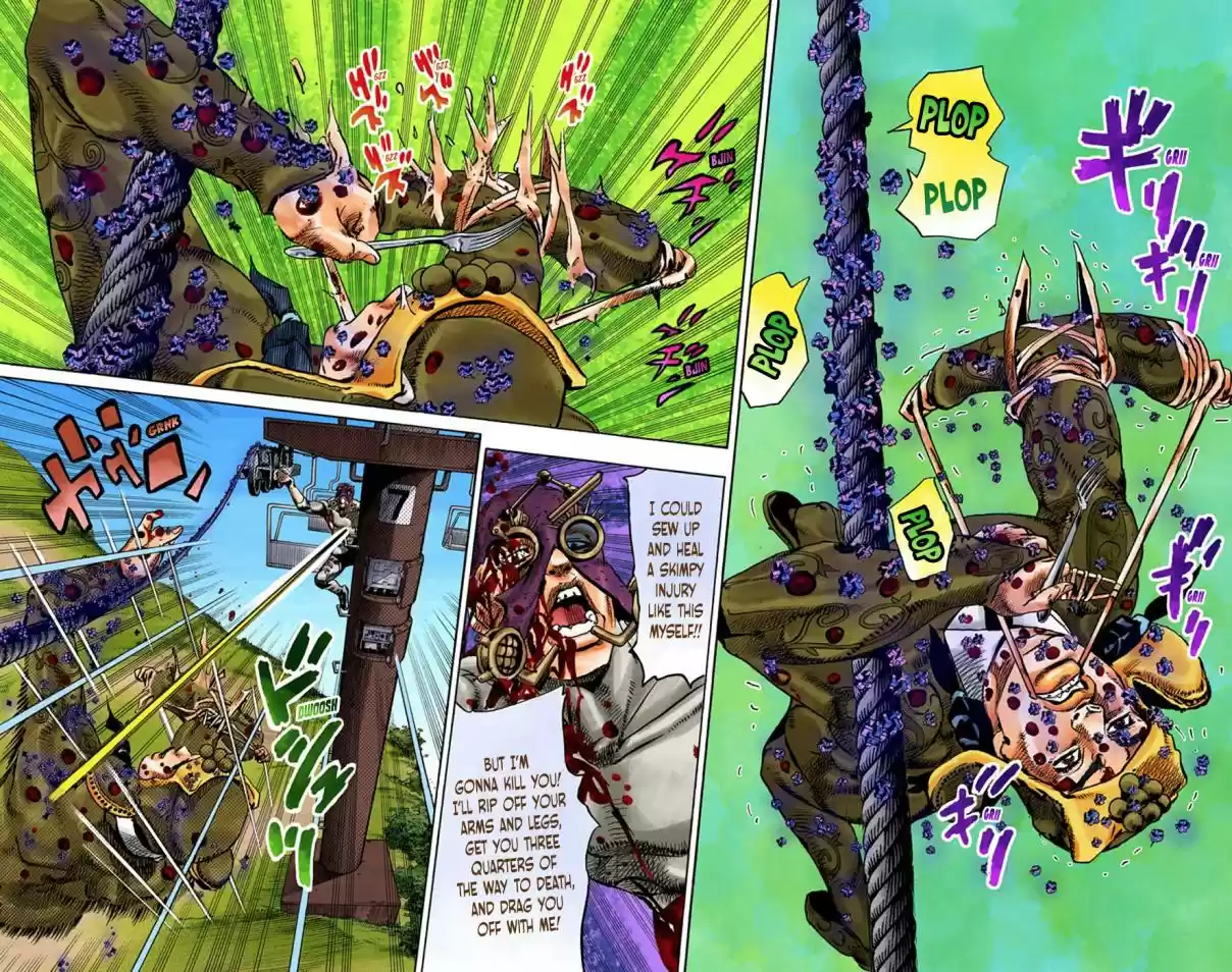 JoJo's Bizarre Adventure Part 8 JoJolion (Official Colored) Vol. 17 Ch. 69 Urban Guerrilla and Doremifasolati Do Part 2