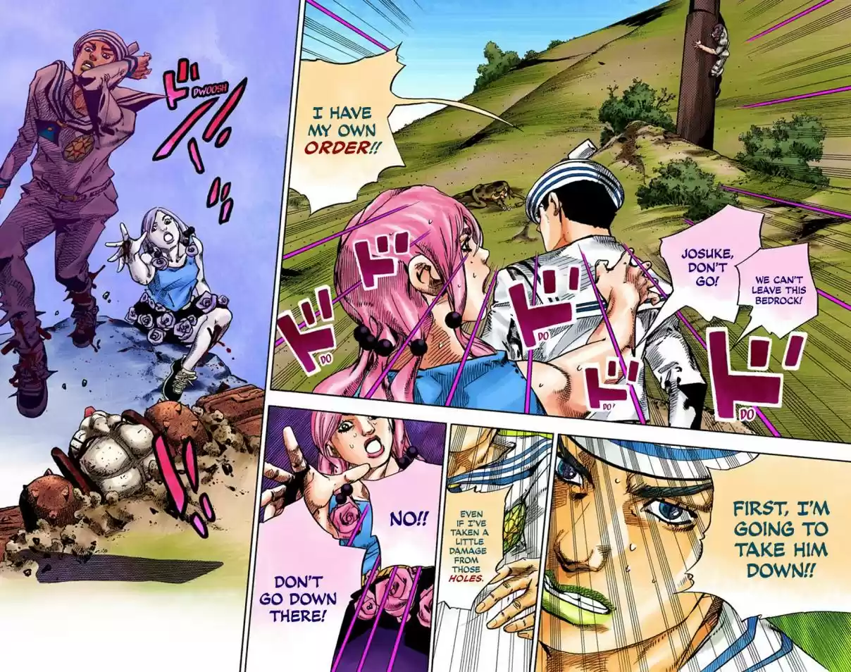 JoJo's Bizarre Adventure Part 8 JoJolion (Official Colored) Vol. 17 Ch. 69 Urban Guerrilla and Doremifasolati Do Part 2