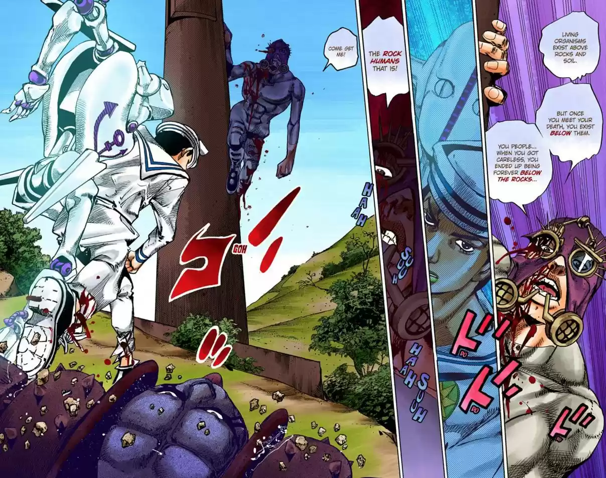 JoJo's Bizarre Adventure Part 8 JoJolion (Official Colored) Vol. 17 Ch. 69 Urban Guerrilla and Doremifasolati Do Part 2