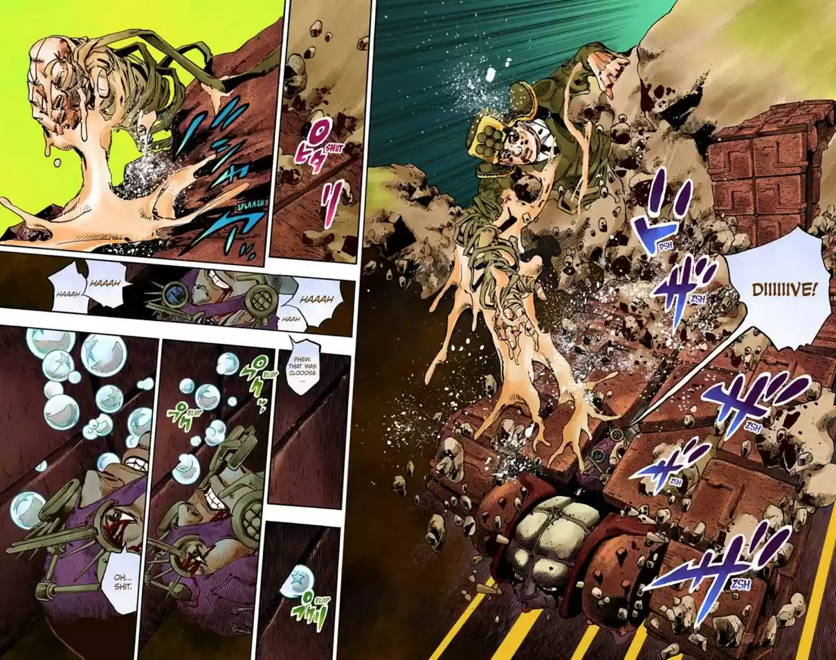 JoJo's Bizarre Adventure Part 8 JoJolion (Official Colored) Vol. 17 Ch. 70 Urban Guerrilla and Doremifasolati Do Part 3