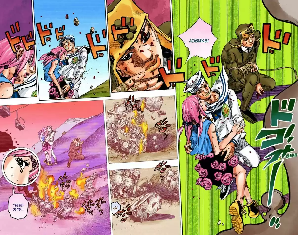 JoJo's Bizarre Adventure Part 8 JoJolion (Official Colored) Vol. 17 Ch. 70 Urban Guerrilla and Doremifasolati Do Part 3