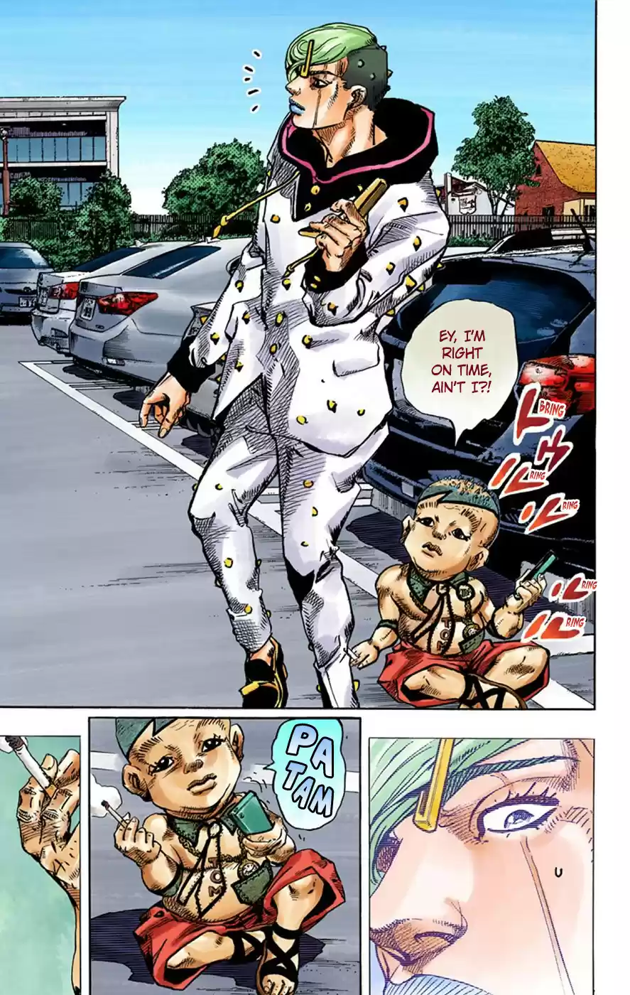 JoJo's Bizarre Adventure Part 8 JoJolion (Official Colored) Vol. 17 Ch. 70 Urban Guerrilla and Doremifasolati Do Part 3
