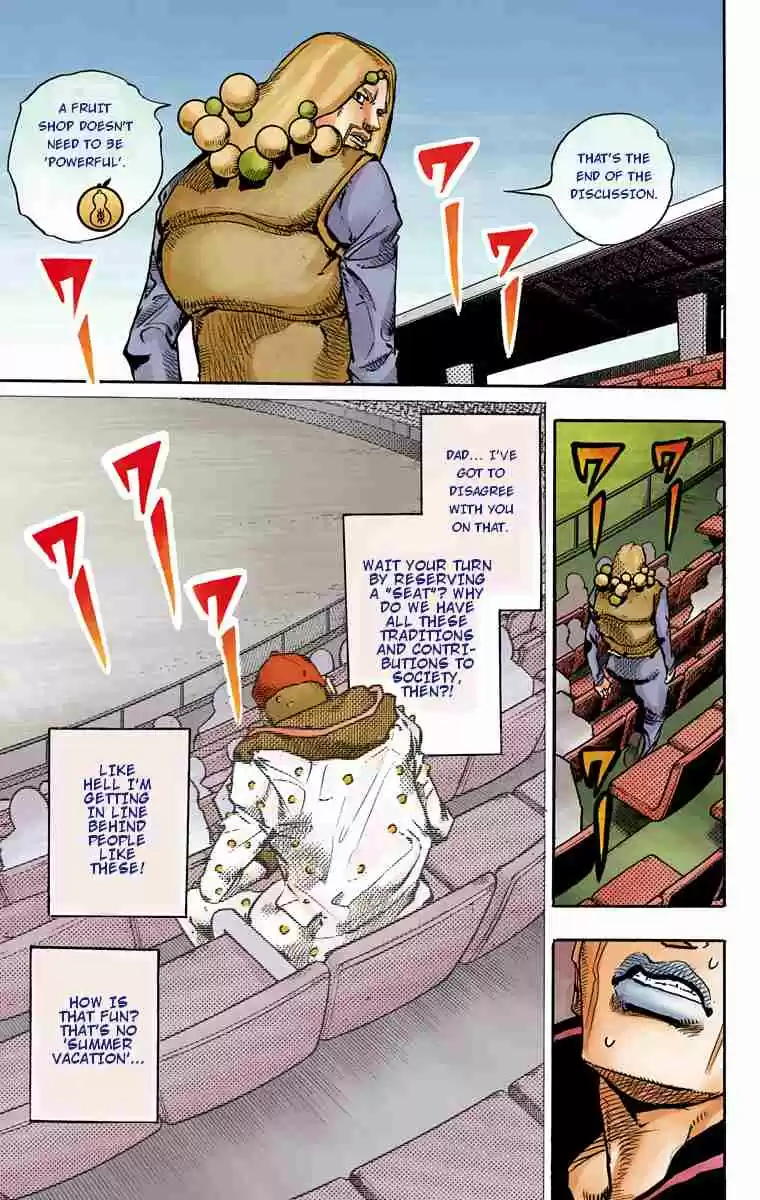 JoJo's Bizarre Adventure Part 8 JoJolion (Official Colored) Vol. 18 Ch. 72 The Northern Higashikata Estate, the Orchard