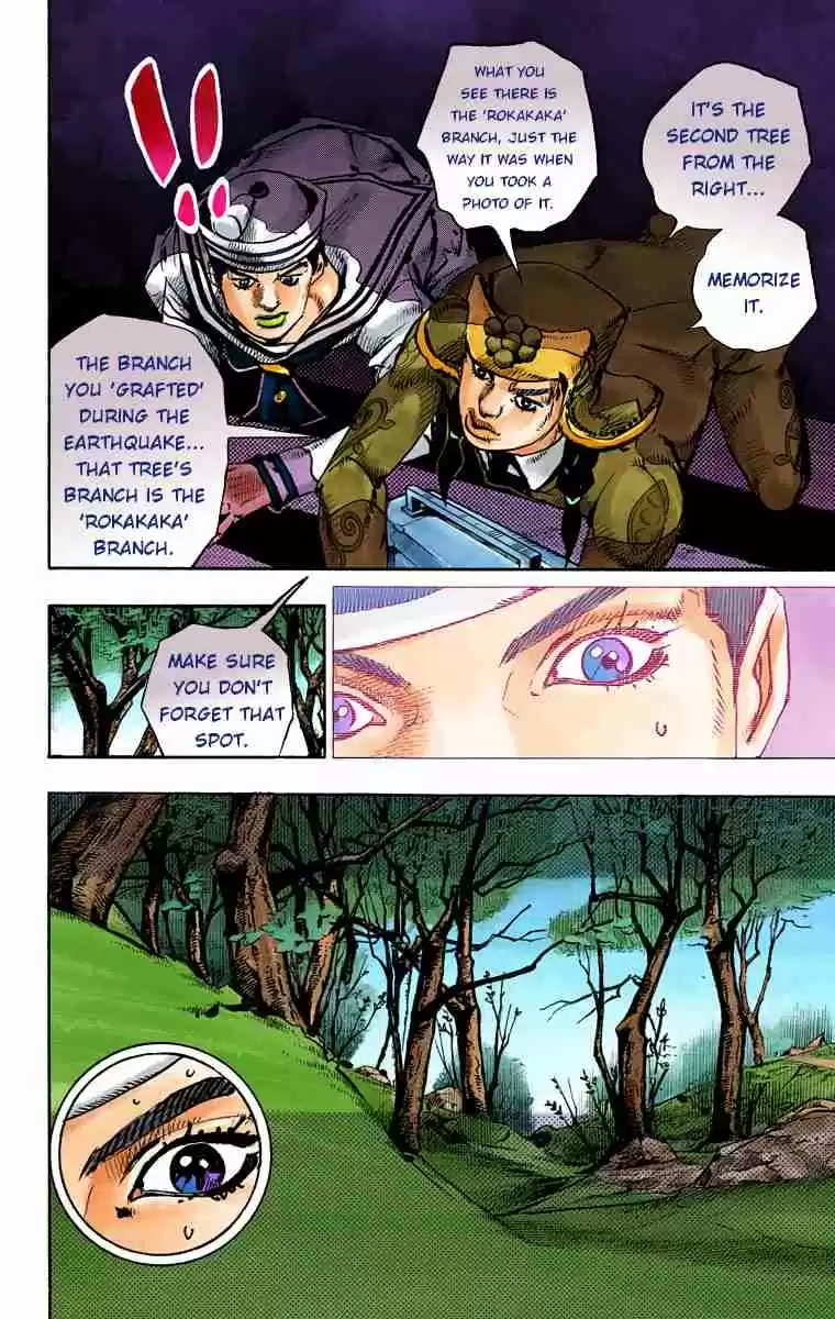 JoJo's Bizarre Adventure Part 8 JoJolion (Official Colored) Vol. 18 Ch. 72 The Northern Higashikata Estate, the Orchard