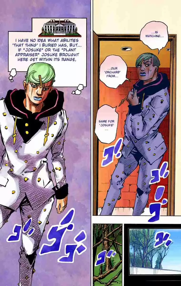 JoJo's Bizarre Adventure Part 8 JoJolion (Official Colored) Vol. 18 Ch. 72 The Northern Higashikata Estate, the Orchard