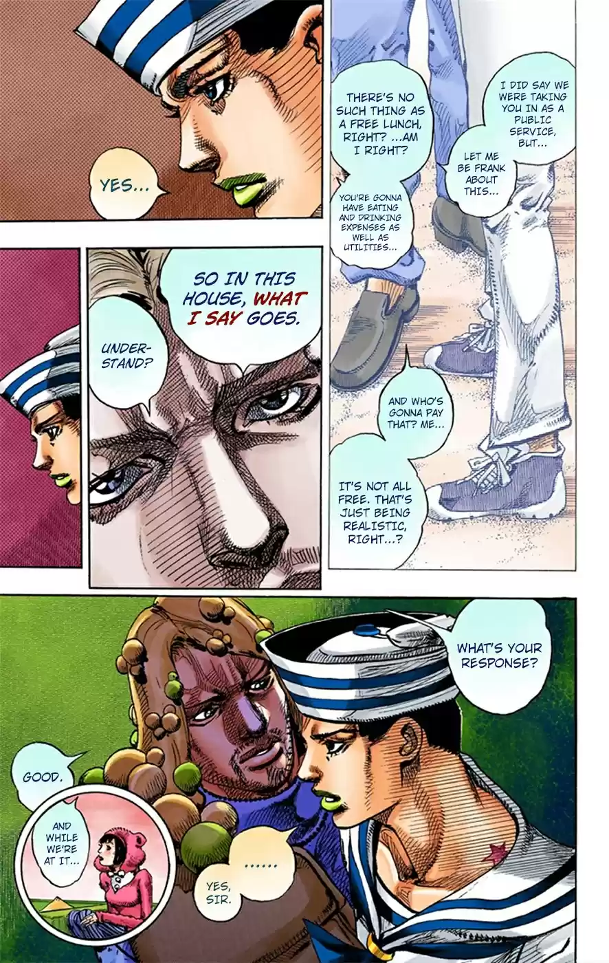 JoJo's Bizarre Adventure Part 8 JoJolion [Official Colored] Vol. 2 Ch. 7 Josuke Goes to the Higashikata House