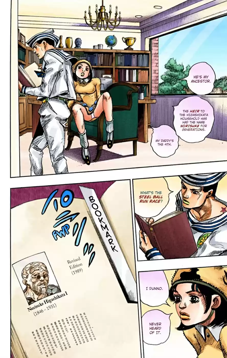 JoJo's Bizarre Adventure Part 8 JoJolion [Official Colored] Vol. 3 Ch. 11 Family Tree