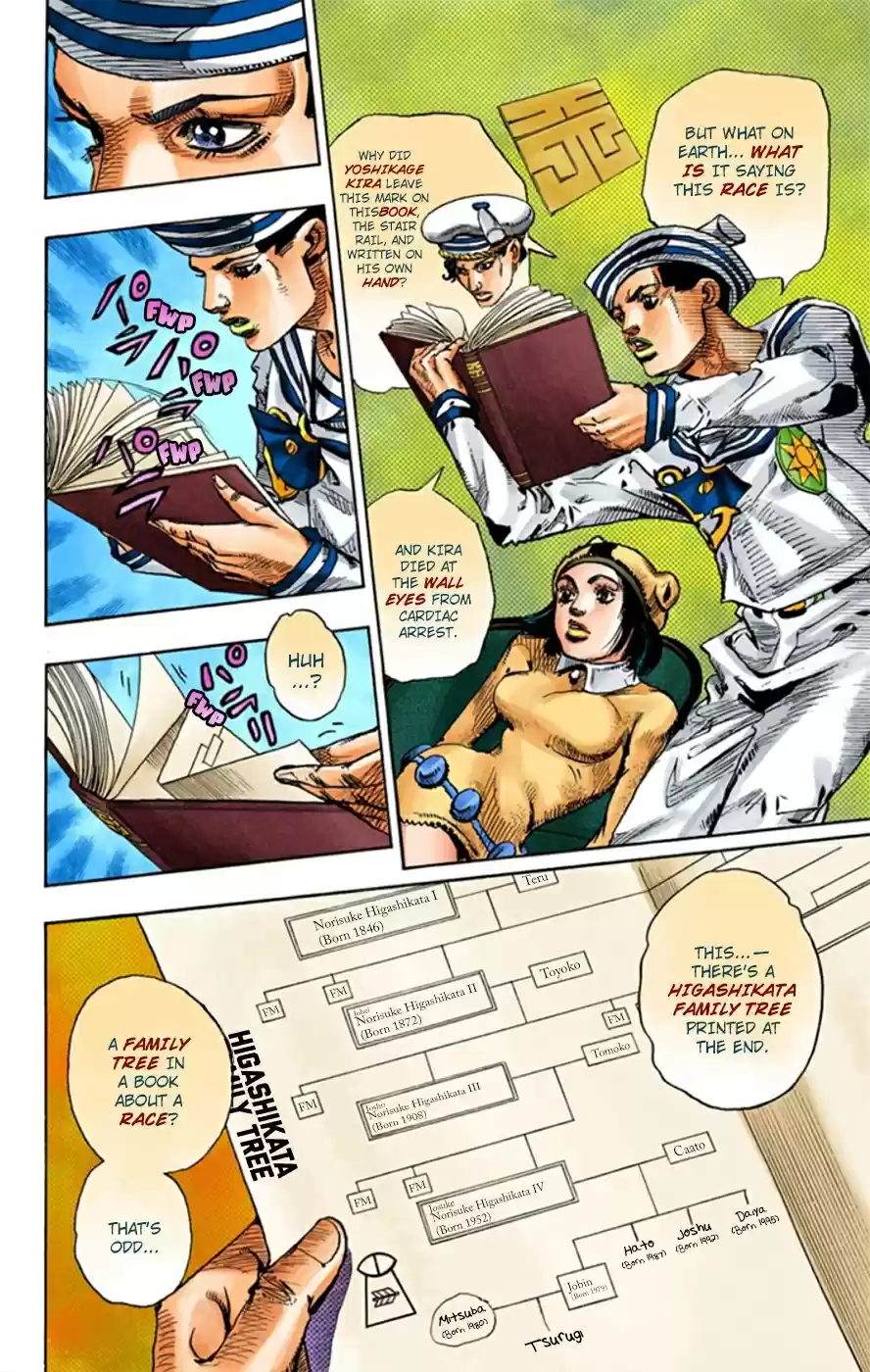 JoJo's Bizarre Adventure Part 8 JoJolion [Official Colored] Vol. 3 Ch. 11 Family Tree