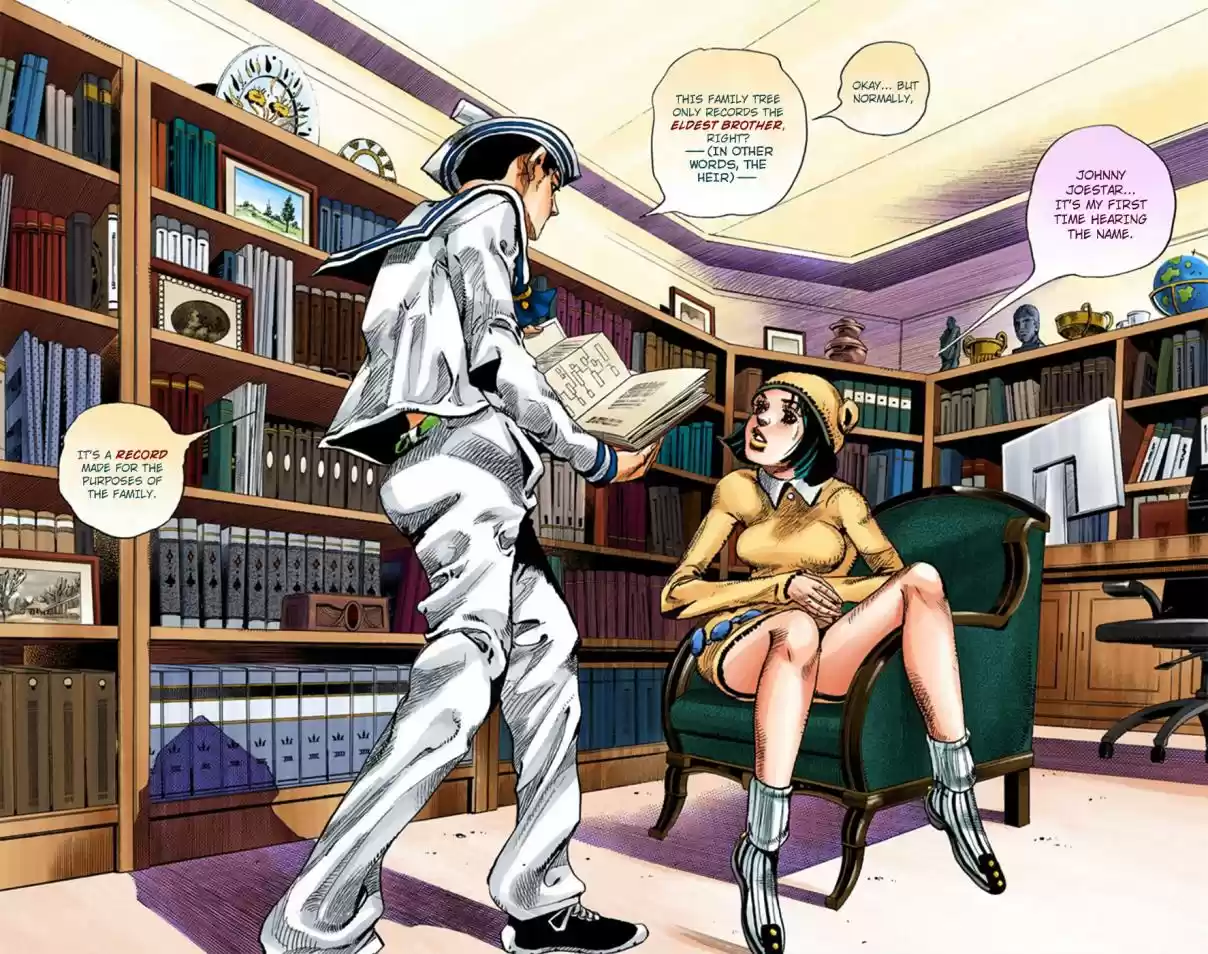 JoJo's Bizarre Adventure Part 8 JoJolion [Official Colored] Vol. 3 Ch. 11 Family Tree