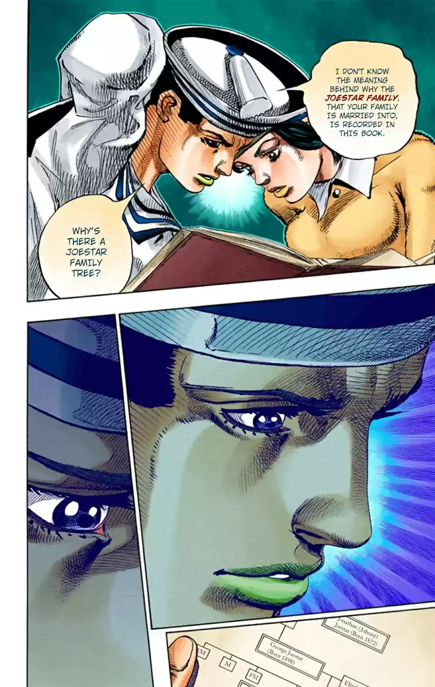 JoJo's Bizarre Adventure Part 8 JoJolion [Official Colored] Vol. 3 Ch. 11 Family Tree