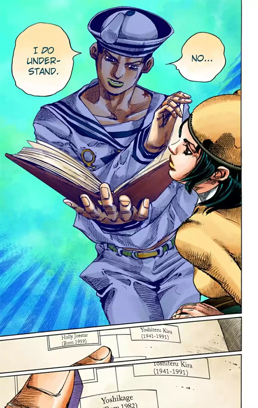 JoJo's Bizarre Adventure Part 8 JoJolion [Official Colored] Vol. 3 Ch. 11 Family Tree