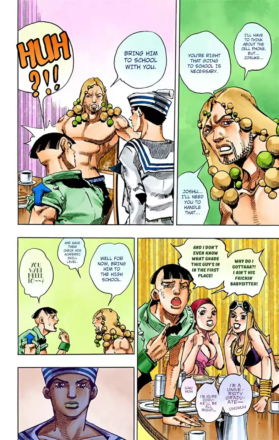 JoJo's Bizarre Adventure Part 8 JoJolion [Official Colored] Vol. 4 Ch. 18 Shakedown Road Part 1