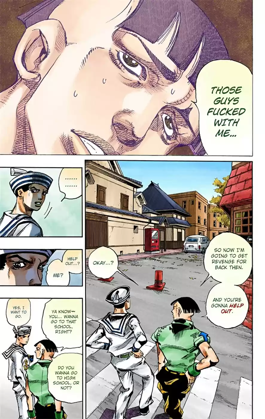 JoJo's Bizarre Adventure Part 8 JoJolion [Official Colored] Vol. 4 Ch. 18 Shakedown Road Part 1