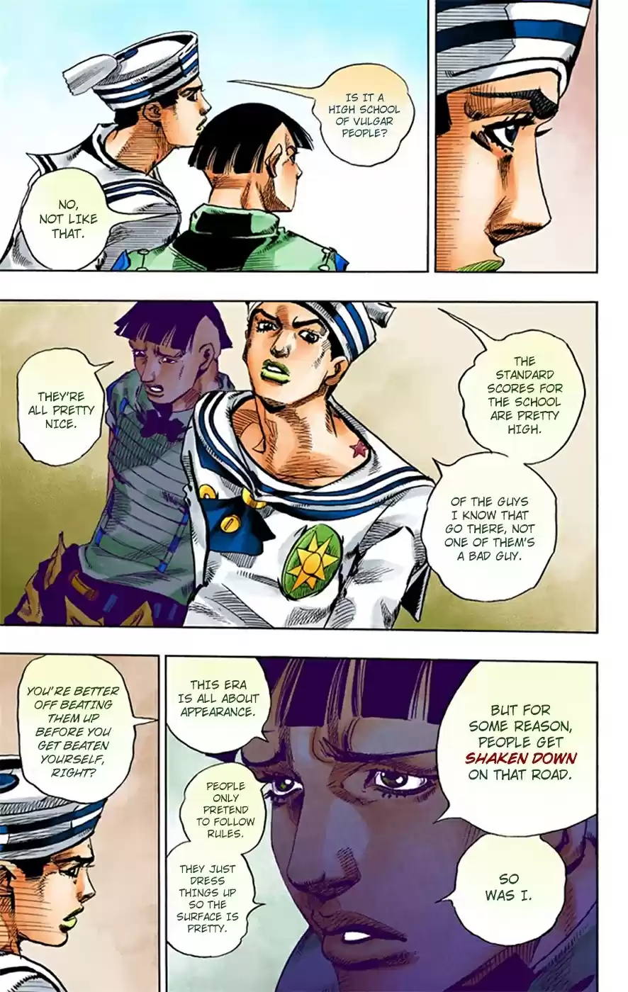 JoJo's Bizarre Adventure Part 8 JoJolion [Official Colored] Vol. 4 Ch. 18 Shakedown Road Part 1