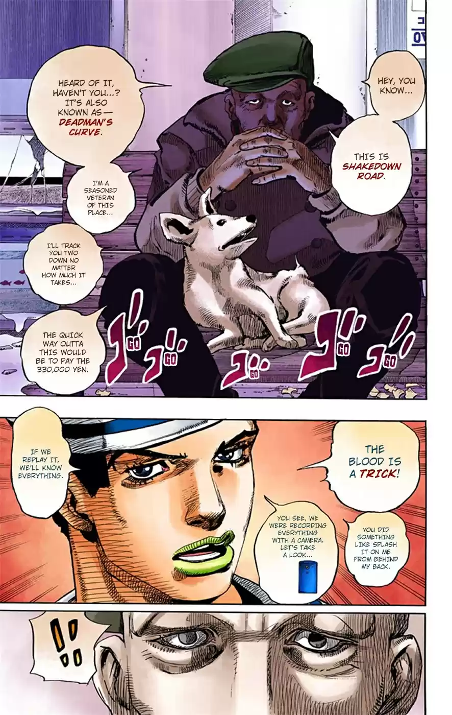 JoJo's Bizarre Adventure Part 8 JoJolion [Official Colored] Vol. 4 Ch. 18 Shakedown Road Part 1