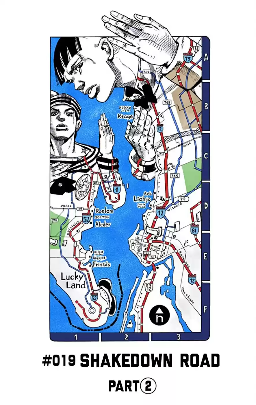 JoJo's Bizarre Adventure Part 8 JoJolion [Official Colored] Vol. 5 Ch. 19 Shakedown Road Part 2