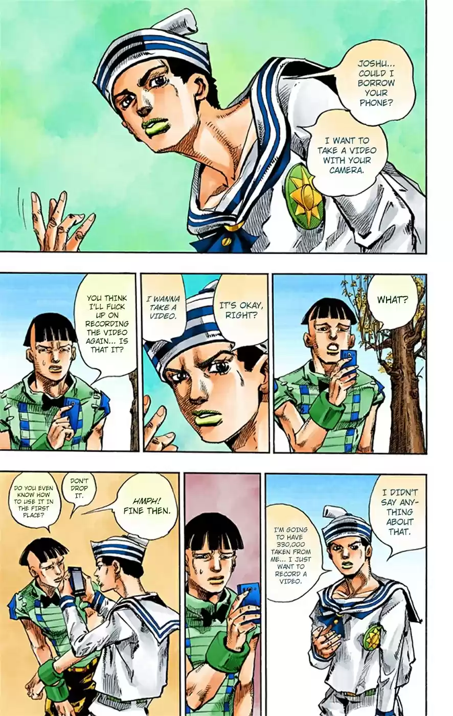 JoJo's Bizarre Adventure Part 8 JoJolion [Official Colored] Vol. 5 Ch. 19 Shakedown Road Part 2