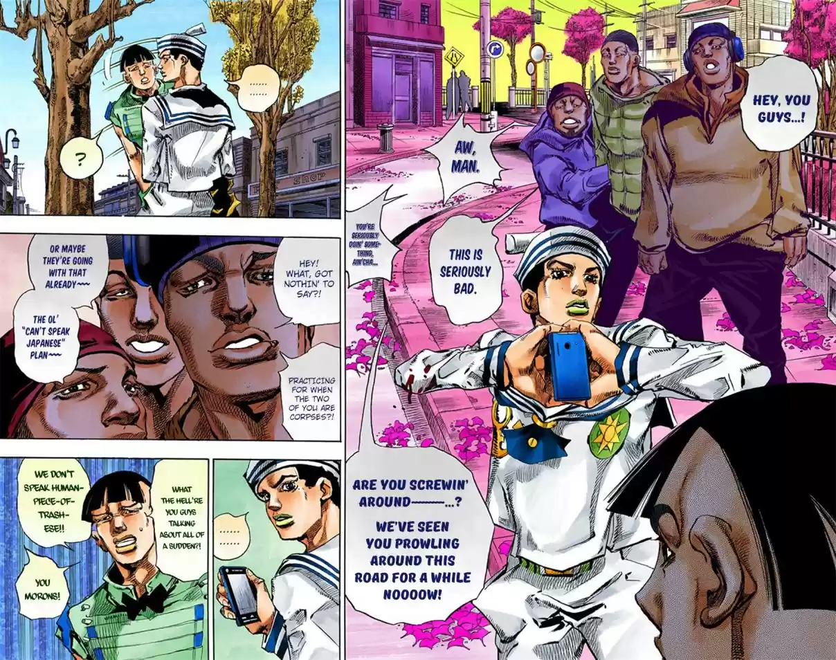 JoJo's Bizarre Adventure Part 8 JoJolion [Official Colored] Vol. 5 Ch. 19 Shakedown Road Part 2