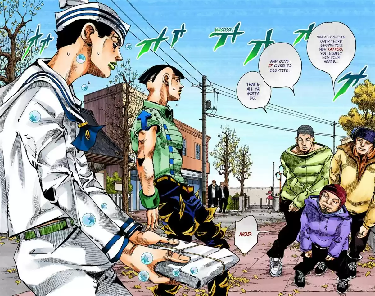 JoJo's Bizarre Adventure Part 8 JoJolion [Official Colored] Vol. 5 Ch. 20 Shakedown Road Part 3