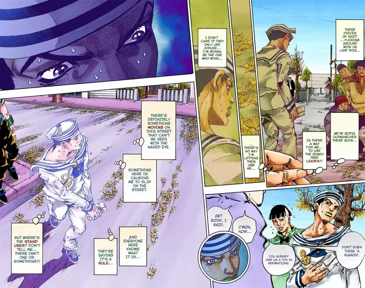 JoJo's Bizarre Adventure Part 8 JoJolion [Official Colored] Vol. 5 Ch. 20 Shakedown Road Part 3