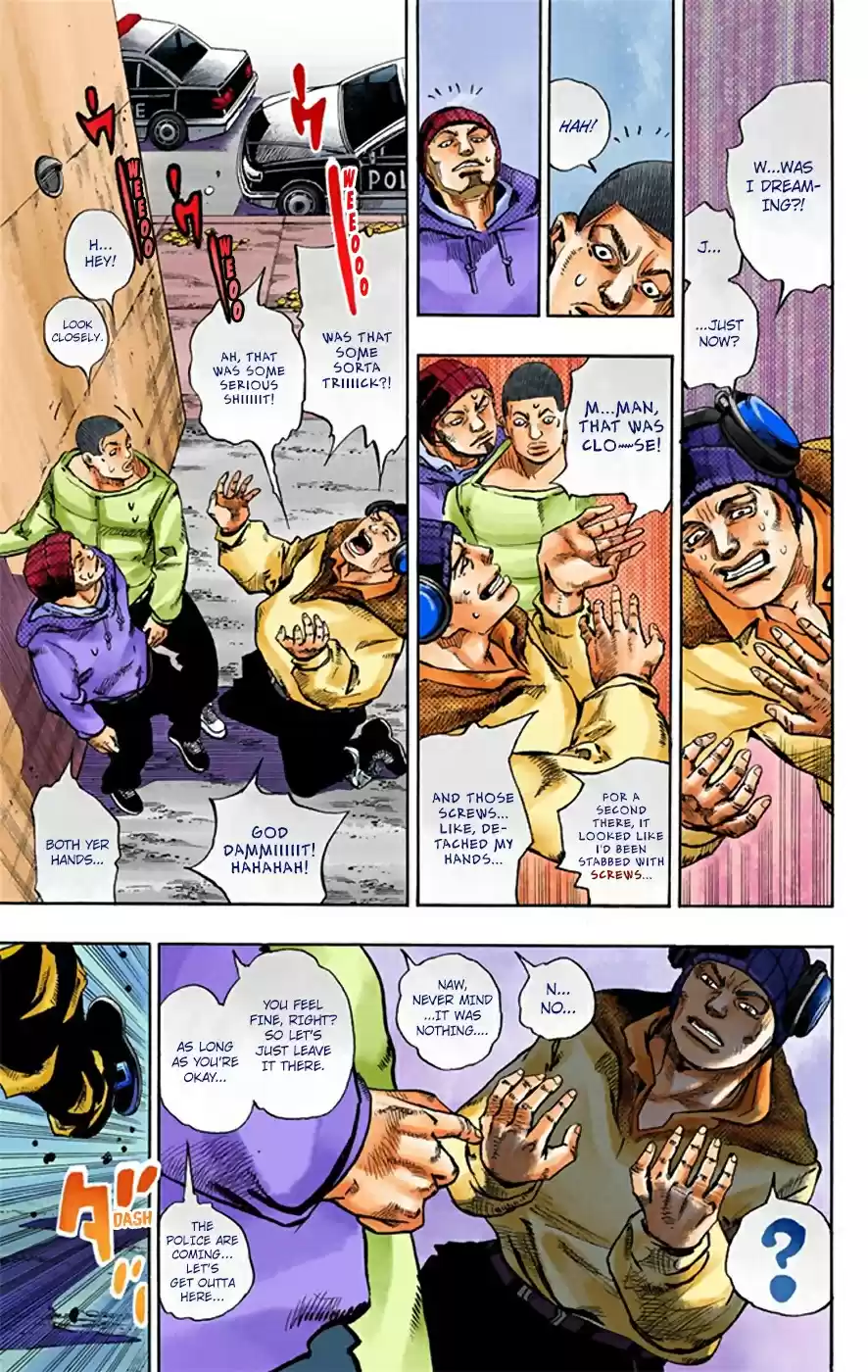 JoJo's Bizarre Adventure Part 8 JoJolion [Official Colored] Vol. 5 Ch. 21 Shakedown Road Part 4