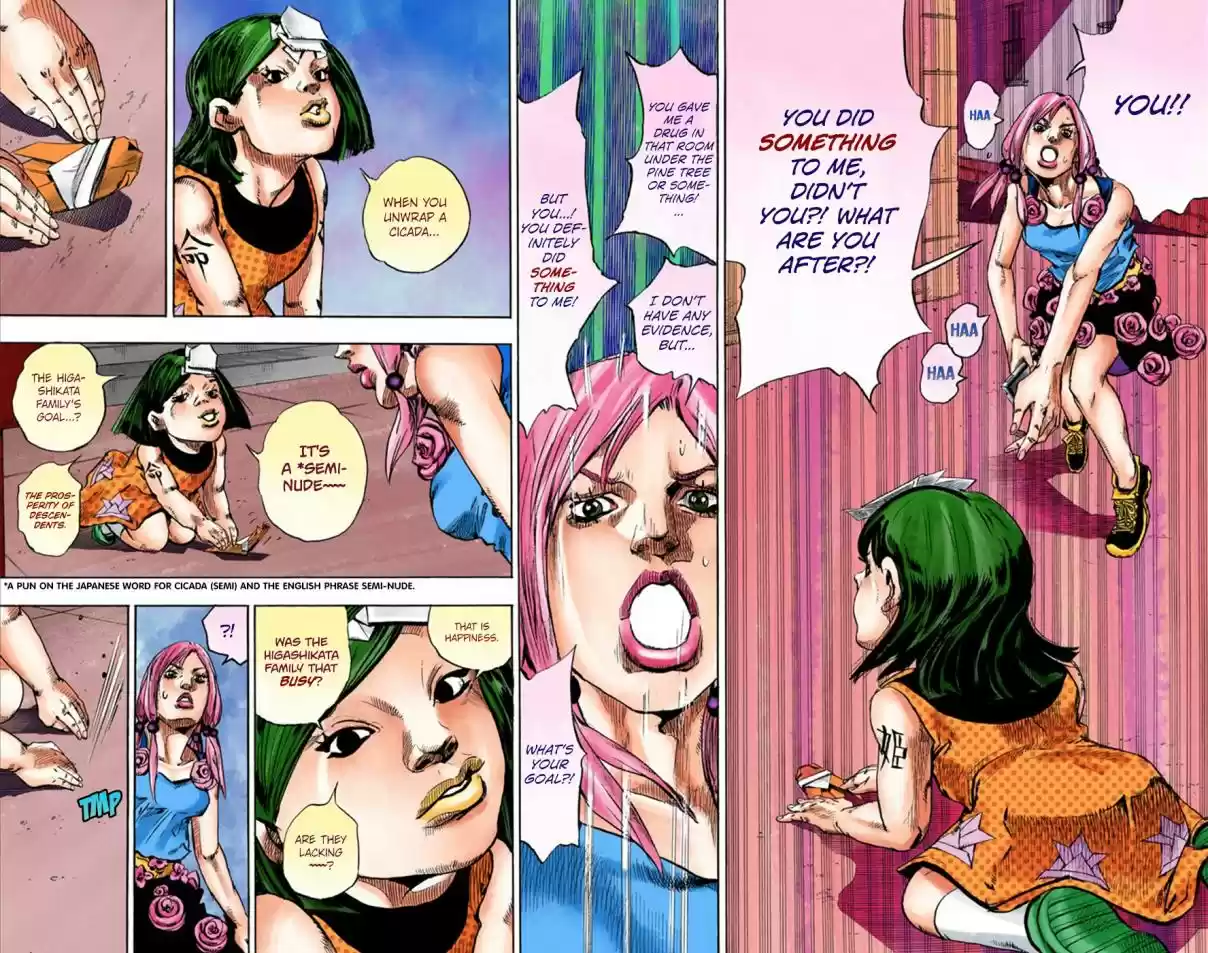 JoJo's Bizarre Adventure Part 8 JoJolion [Official Colored] Vol. 6 Ch. 24 Paper Moon Deception Part 2
