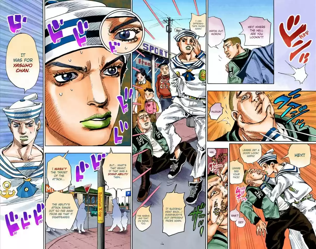 JoJo's Bizarre Adventure Part 8 JoJolion [Official Colored] Vol. 6 Ch. 25 Paper Moon Deception Part 3