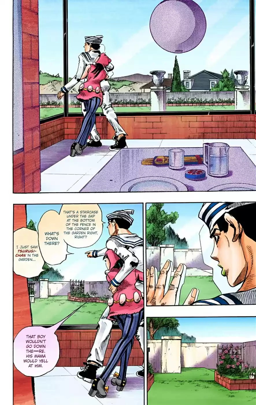 JoJo's Bizarre Adventure Part 8 JoJolion [Official Colored] Vol. 7 Ch. 27 Norisuke Higashikata, Tsurugi Higashikata, and Yotsuyu Yayagiyama Part 1