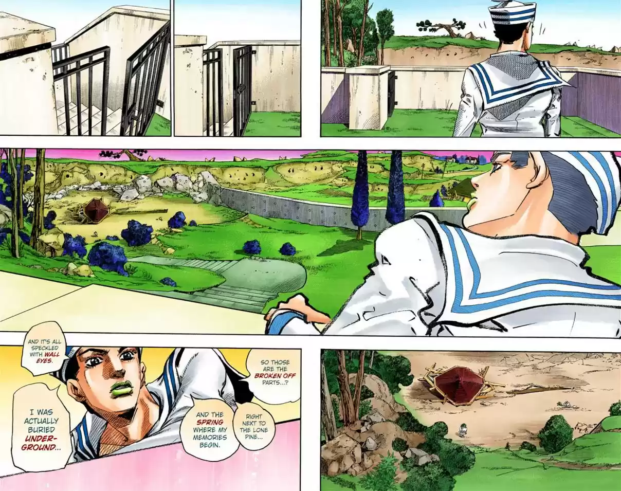 JoJo's Bizarre Adventure Part 8 JoJolion [Official Colored] Vol. 7 Ch. 27 Norisuke Higashikata, Tsurugi Higashikata, and Yotsuyu Yayagiyama Part 1
