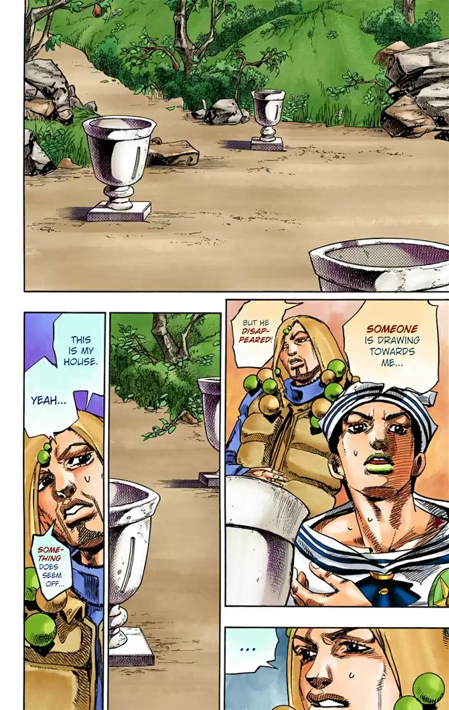 JoJo's Bizarre Adventure Part 8 JoJolion [Official Colored] Vol. 7 Ch. 27 Norisuke Higashikata, Tsurugi Higashikata, and Yotsuyu Yayagiyama Part 1