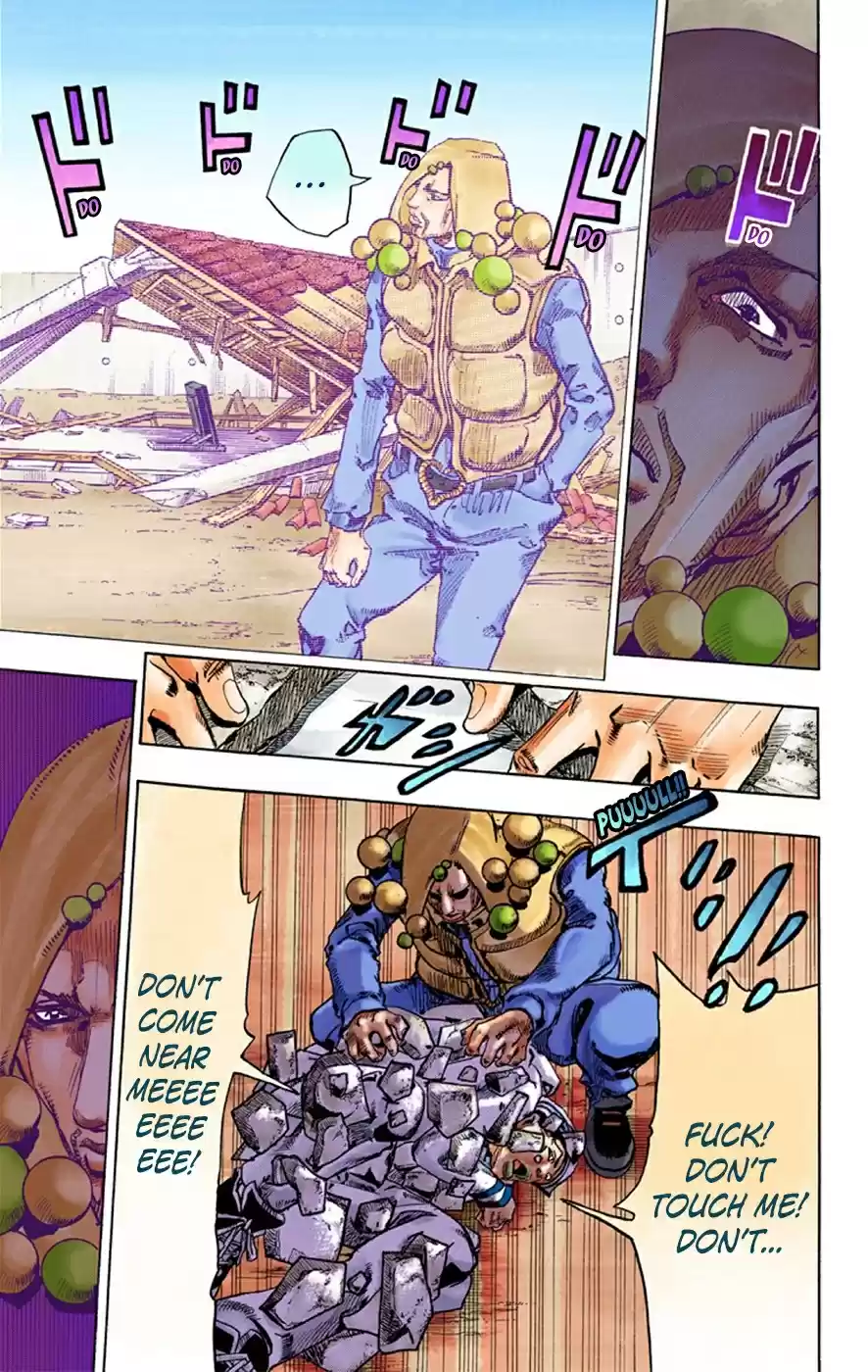 JoJo's Bizarre Adventure Part 8 JoJolion [Official Colored] Vol. 7 Ch. 28 Norisuke Higashikata, Tsurugi Higashikata, and Yotsuyu Yayagiyama Part 2