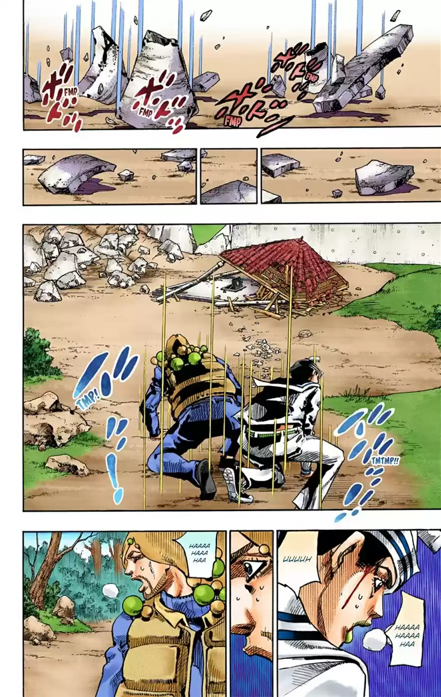 JoJo's Bizarre Adventure Part 8 JoJolion [Official Colored] Vol. 7 Ch. 28 Norisuke Higashikata, Tsurugi Higashikata, and Yotsuyu Yayagiyama Part 2